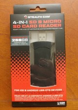 NEW Stealth Cam 4-in-1 SD Micro SD Memory Card Reader 258GB
