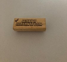 JRL Designs - Rubber Stamp - Happy Halloween - Uppercase - Large Size - K107