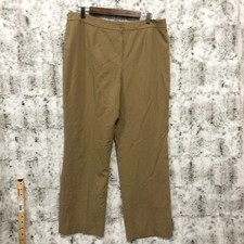 Carlisle Pants Career Tan Pleated 100 Wool Lined Size 16