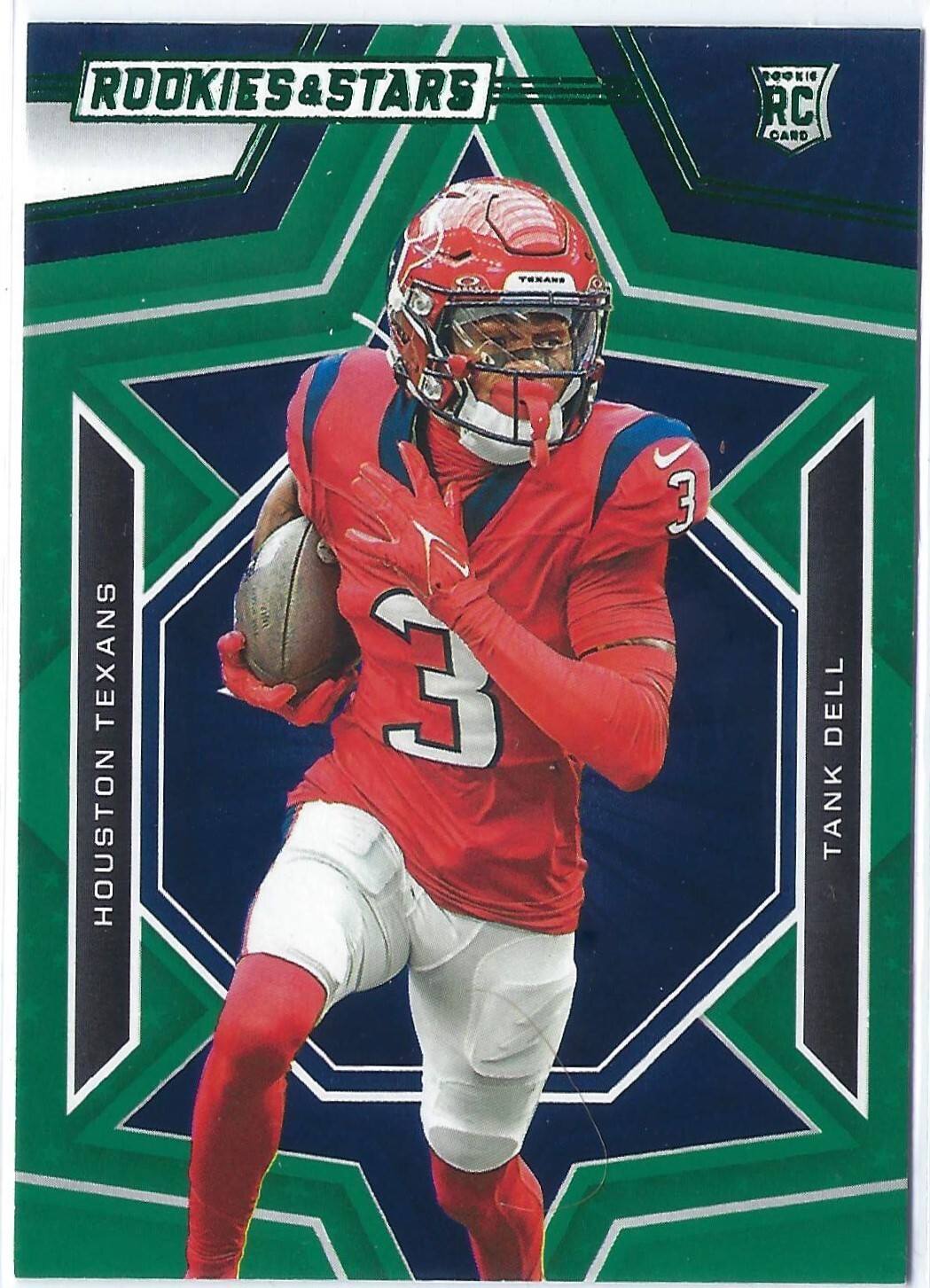 Tank Dell 2023 Panini Rookies & Stars Green Prizm Rookie Card #184 SP