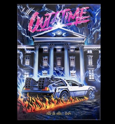 Displate Limited Edition - It s time to go Back! Deloreon XXX/700 -M-Size-New&OP