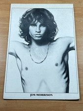 VTG 90S JIM MORRISON & JERRY GARCIA LONG STRANGE TRIP POSTER ON CARDBOARD 34x23"