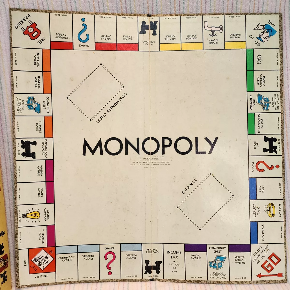 First Monopoly Board first-monopoly-board