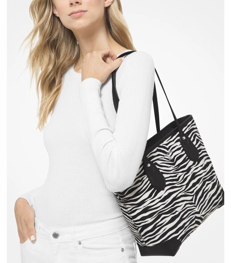 Michael Kors ZEBRA Tote EVA Shoulder Bag 14'w x 9-1/2" NWT