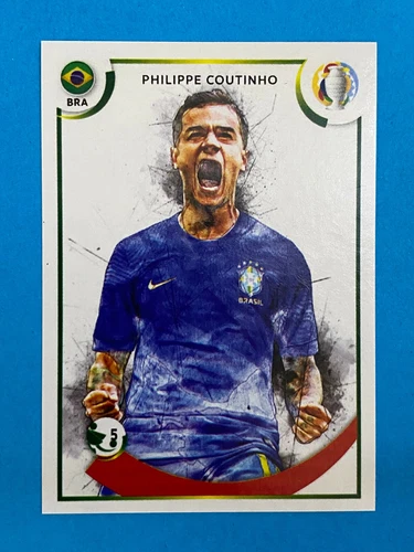 Figurine Panini Copa America 2021 GOL08 Philippe Coutinho BRASIL