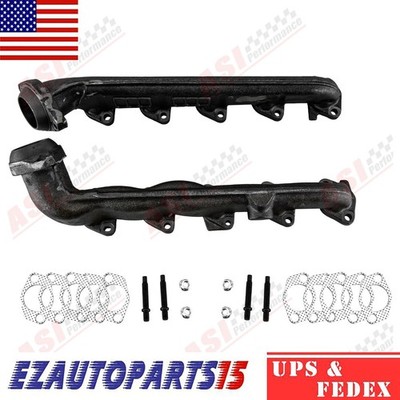 L+R Pair Exhaust Manifolds for 2000-19 Ford F250SD,F350SD/F450SD/F550SD 6.8L V10