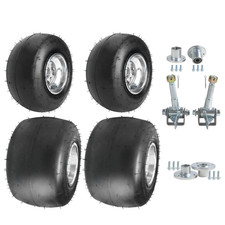 3 Lug 5" Wheels 11x7.10-5 Rear 10x4.50-5 Front Tire Hub Spindle Go Kart Drift