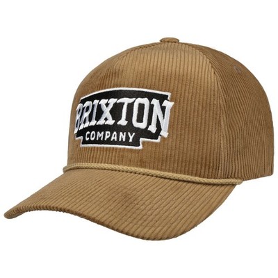 BRIXTON Pierson Uni Snapback Cap Basecap Baseballcap Cordcap Curved Brim