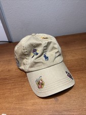 Polo Ralph Lauren Embroidered Polos Summer Chino Baseball Cap Hat One Size