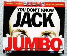 You Don't Know Jack Jumbo Complete  Bonus "YDKJ Movies" CD PC Win 3.1/95/98 Mac