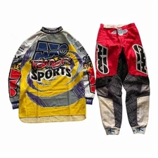 Vintage 90s AXO Sport Jerset DyeMax Racing Motocross 1994