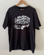 Saato Speed Sydney Tour T-Shirt Size L  Black Graphic Car Print Punk Band