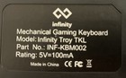 Infinity Troy TKL mechanical gaming keyboard — photo 4