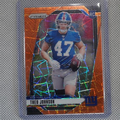 2024 Panini Prizm #390 Theo Johnson Lazer New York Giants RC