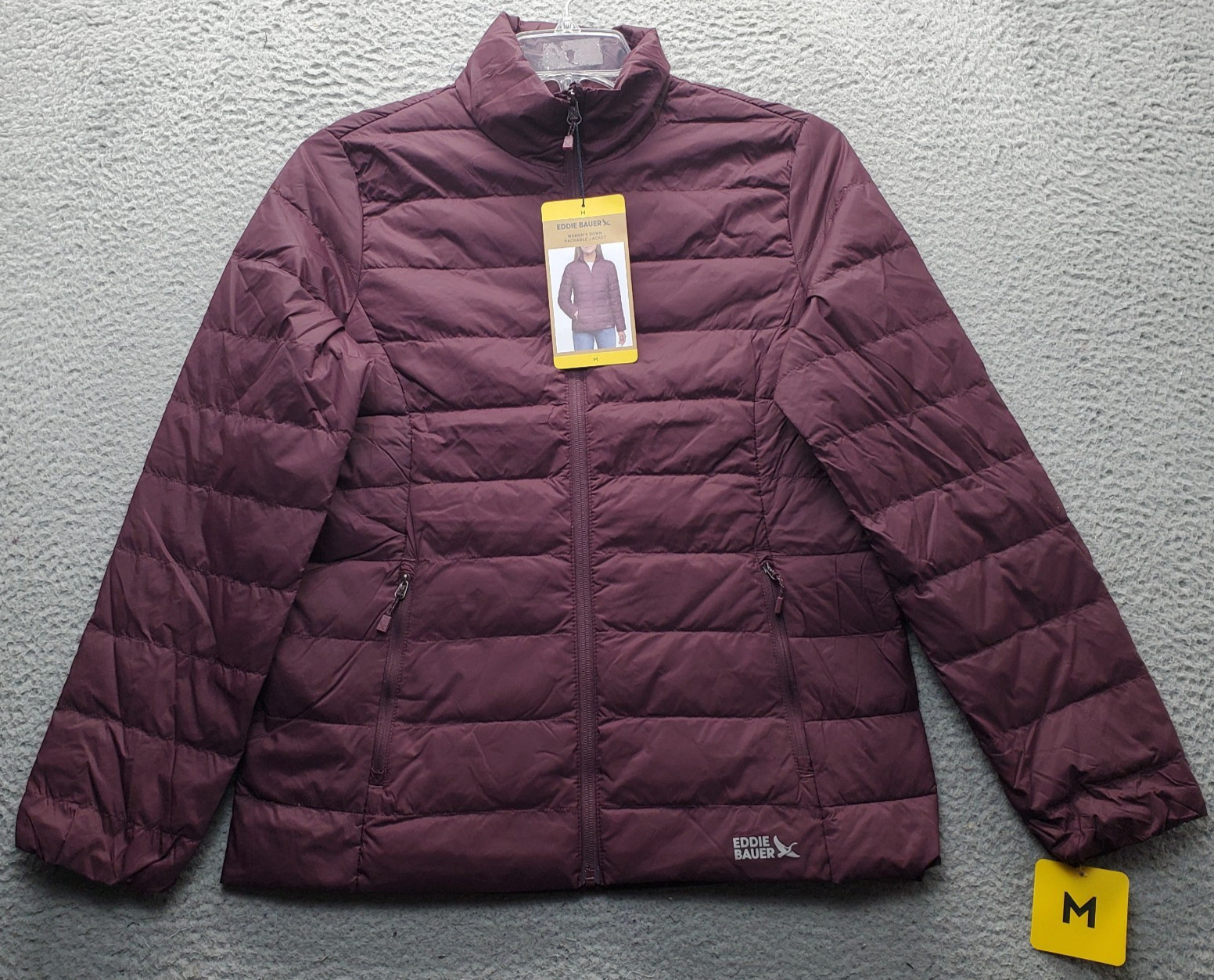 Womens M Purple Lightweight Zip Up Eb010708