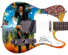 Steve Vai Signed Custom 1/1 Graphics Photo Guitar ACOA
