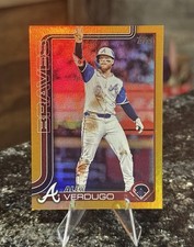 2025 Topps Update Series ALEX VERDUGO #50/50 GOLD RAINBOW FOIL Dodgers Braves