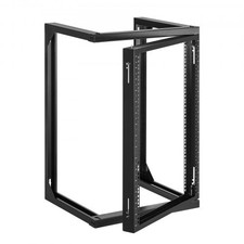 15U Wall Mount Server Rack, 150 lbs Max Load Capacity, Open Frame Network Ra...