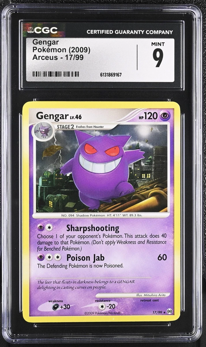 Gengar Pokémon TCG Arceus Rare Individual Collectible Card Game