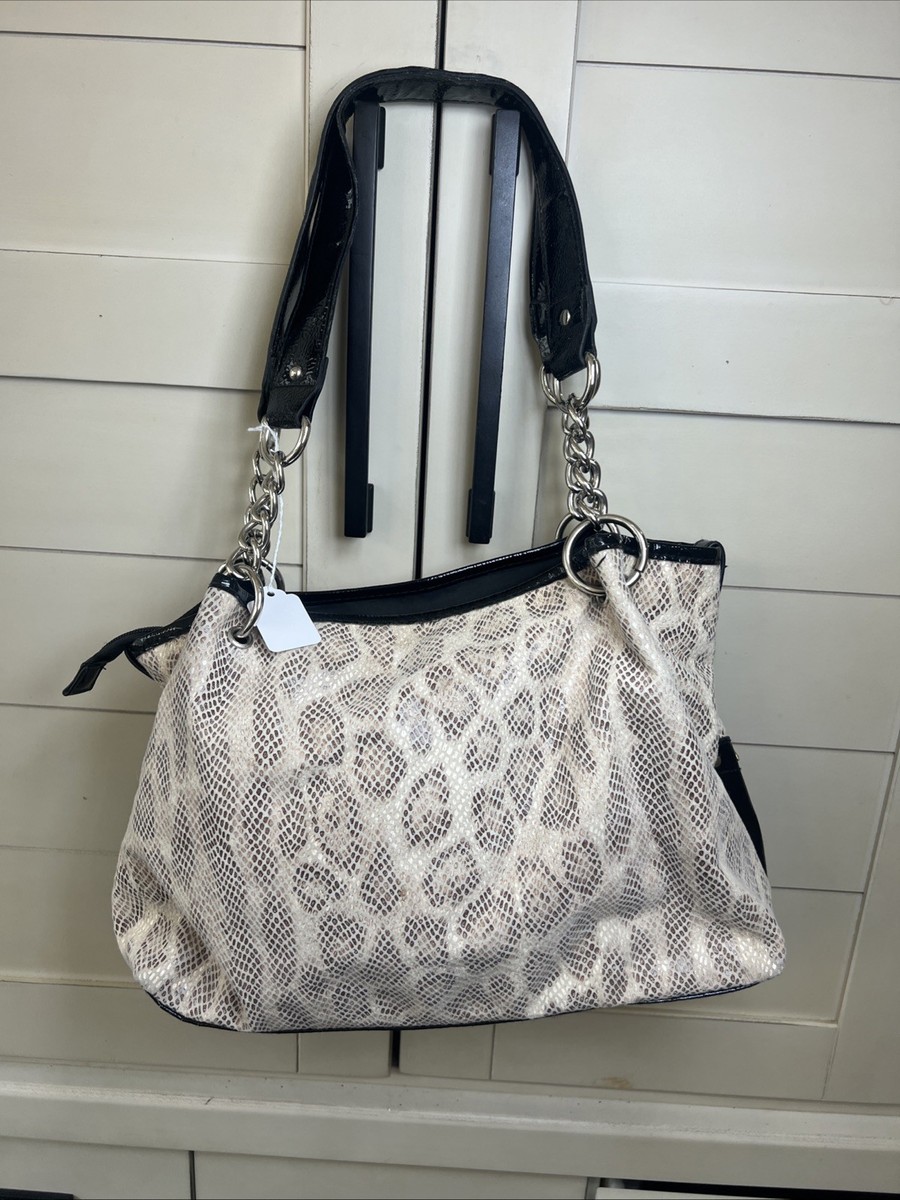 Vintage KATHY VAN ZEELAND Y2K Snake Skin Multi pocket Timeless
