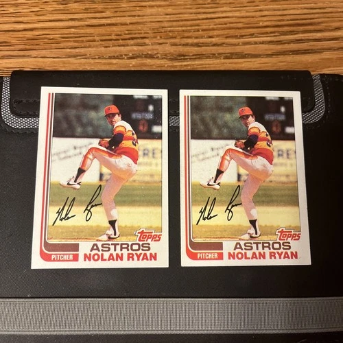 1982 Topps Nolan Ryan (2) Card Lot