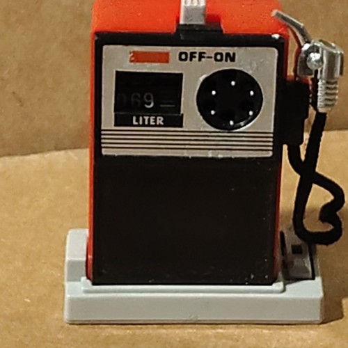 Toy Gas Pump Accessory w/ Nozzle Hose "LITER" Counter - Red/Black/Gray