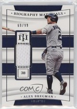 2022 Panini National Treasures Biography Materials 69/99 Alex Bregman 11pj