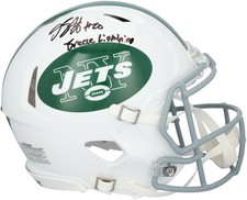Breece Hall New York Jets Signed Riddell White Alternate Authentic Helmet w/Insc