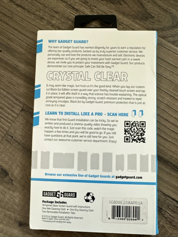 Genuine Gadget Guard Tempered Glass Screen Protector For Apple iPhone 2017 New - Image 2 of 2