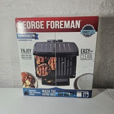 George Foreman - GRECV075B - 5-Serving Submersible Grill - Black Plates