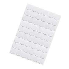 Screw Hole Cover Stickers (21mm Dia) 54Pcs in 1 Sheet PVC Shelf Peg Caps