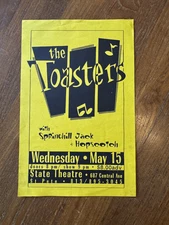 original 1996 THE TOASTERS, SPRINGHILL JACK, HOPSCOTCH flyer, St Pete FLA 8"x5"