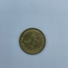 Vintage 1966 Brass Toronto Transit Commission TTC Subway Fare Token Etobicoke