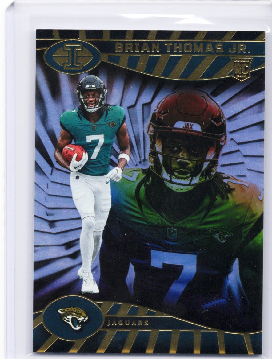 2024 Panini Illusions #41 Brian Thomas Jr. Dots Trophy Collection