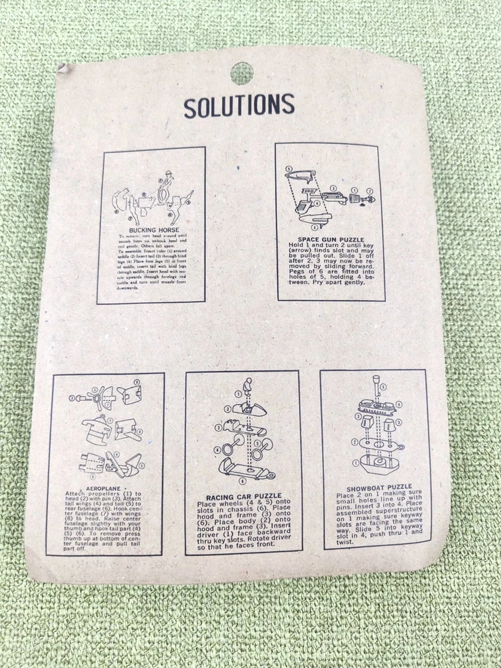 Años 60 De Colección. Juego de juguetes Play Puzzles de Jak Pak Foto 3 de 4