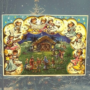 Vintage 1950's (1959) Haco 149 West Germany Christmas Advent Calendar