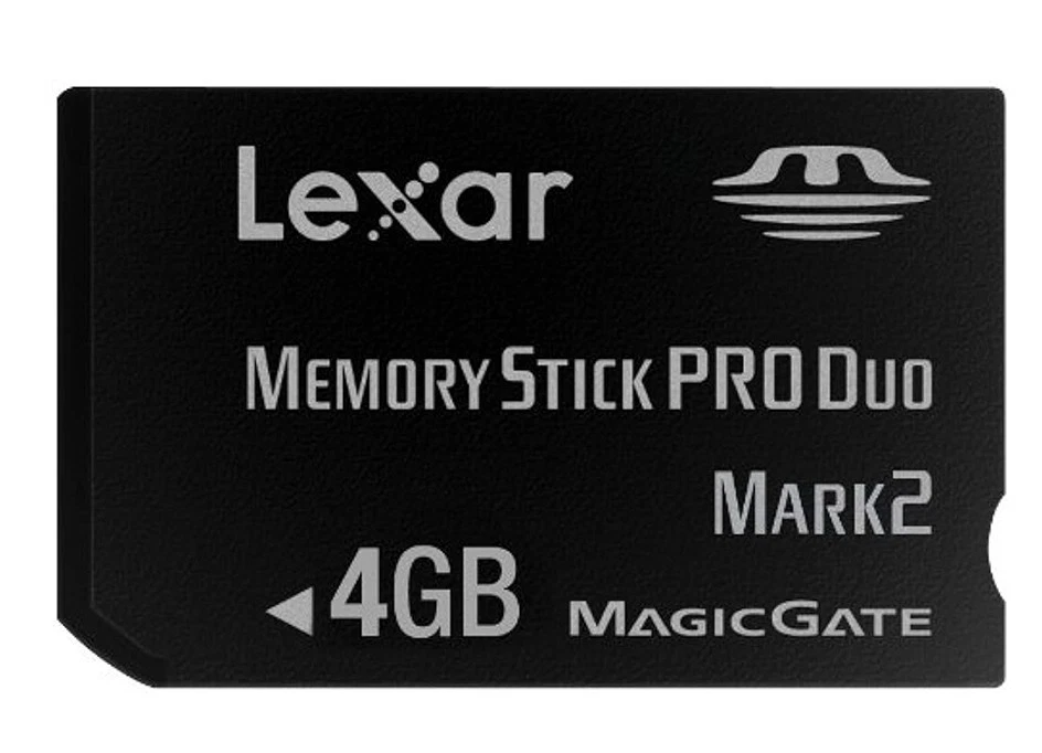 Memory Stick Pro Mark 2 MagicGate Memory Card - 4GB - Black - LEXAR - Image 2 of 2