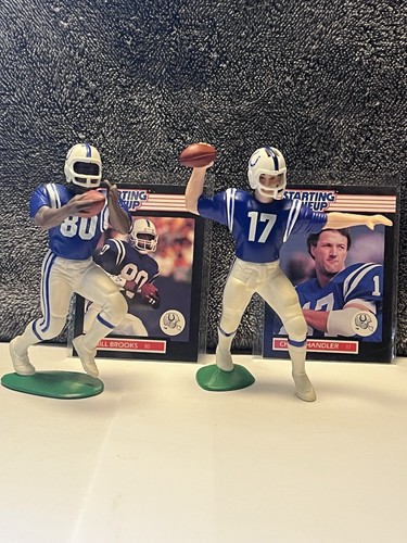 1989 Kenner STARTING LINEUP BILL BROOKS and CHRIS CHANDLER INDIANAPOLIS COLTS