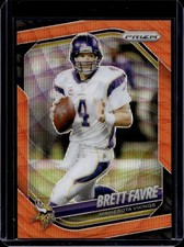 2025 Panini Prizm Brett Favre Orange Wave #/65 Vikings