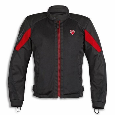 Original Ducati Flow C5 Herren Sommer Motorradjacke Black/Red 98108511