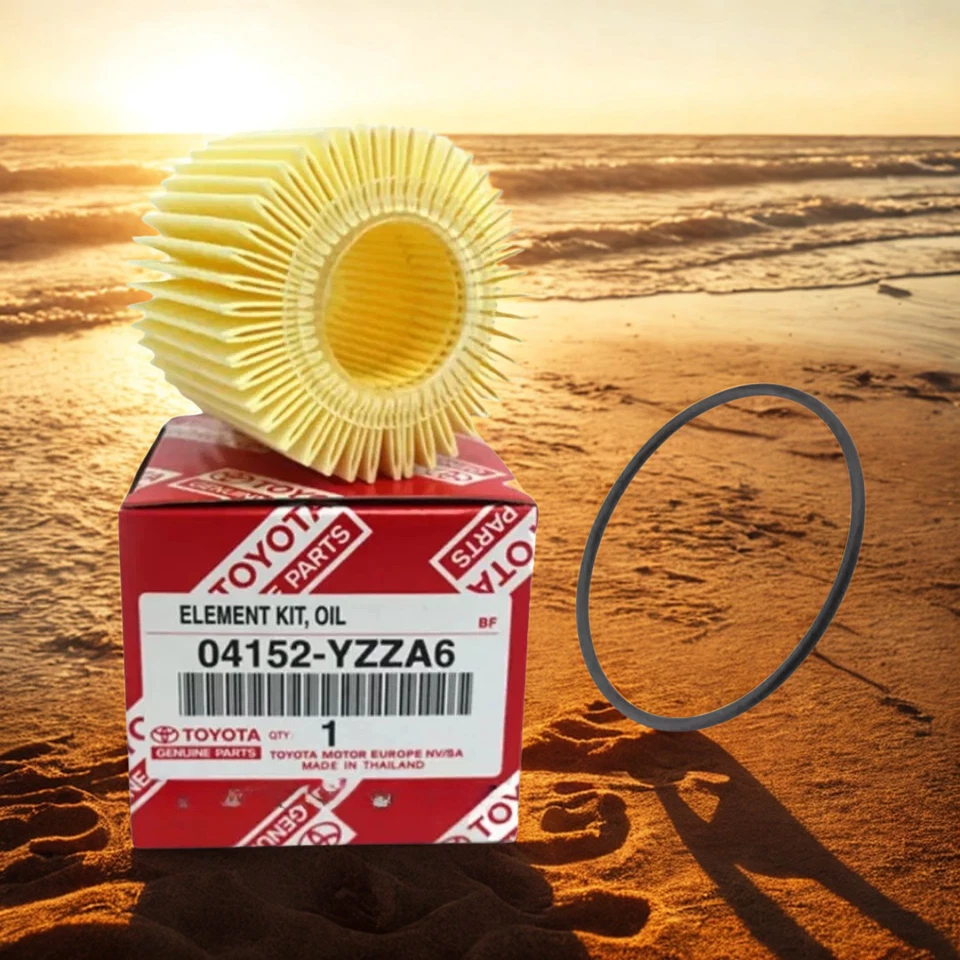 TOYOTA COROLLA PRIUS SCION IM XD OIL FILTER SET OF 5 GENUINE OEM 04152-YZZA6 - Image 3 of 4