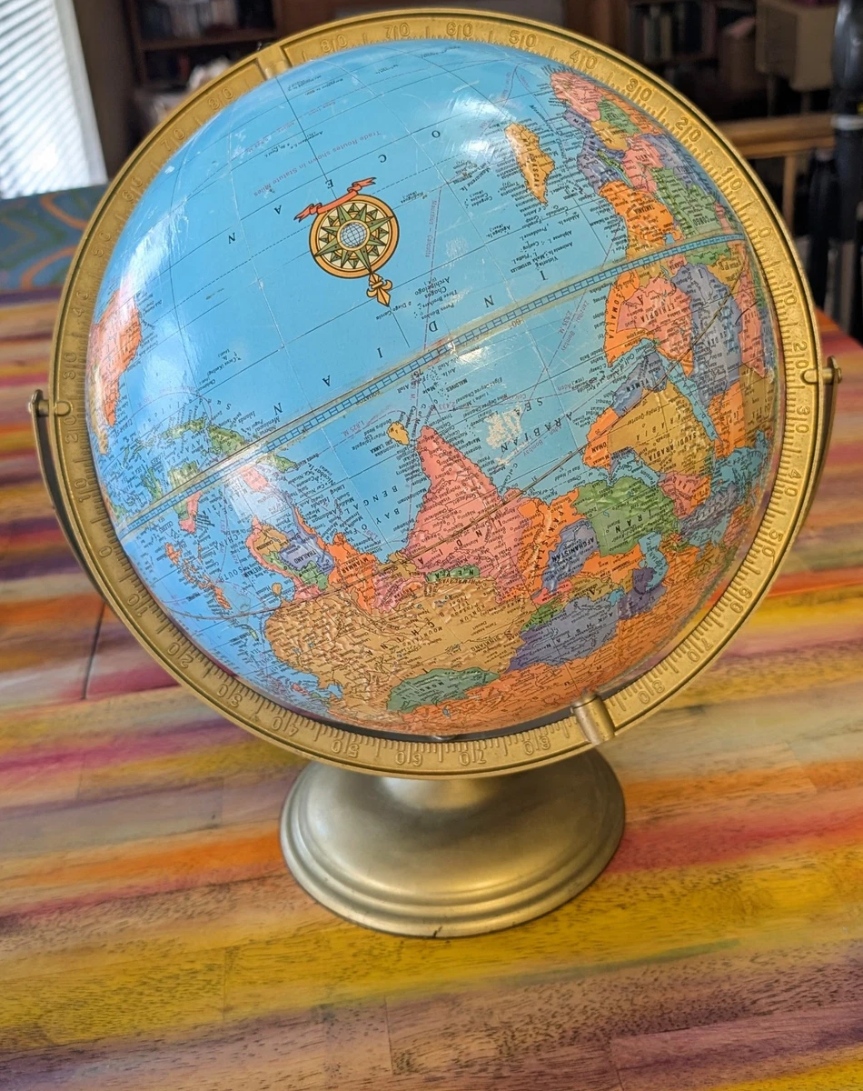 George F. Cram Co. 9 to 12in. Inches Diameter Antique World Worlds