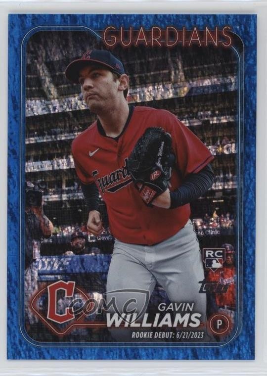 2024 Topps Update Rookie Debut Blue Holo Foilboard 90/999 Gavin Williams c6h