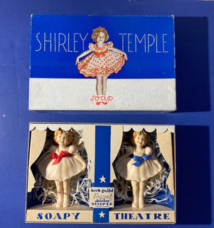 1930s Shirley Temple figure SOAP in original box! Kerk Guild BEAUTIFUL condition