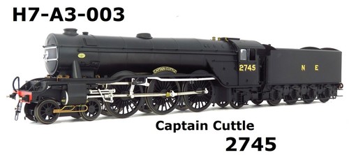 Hatton's H7-A3-003 Clase A3 4-6-2 2745 Captain Cuttle en NE Negro - Calibre O | Condition: New