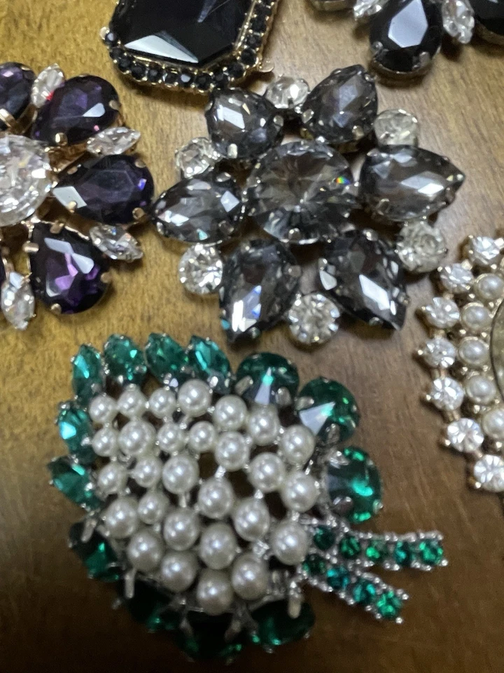 Lote de 9 Apliques Coser Perla Imitación Diamantes de Imitación Juego de 9 Puntas. Alta calidad. Foto 2 de 4