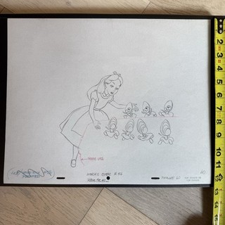 Alice in Wonderland Communication Land Disney Production Drawing Lost Media 60