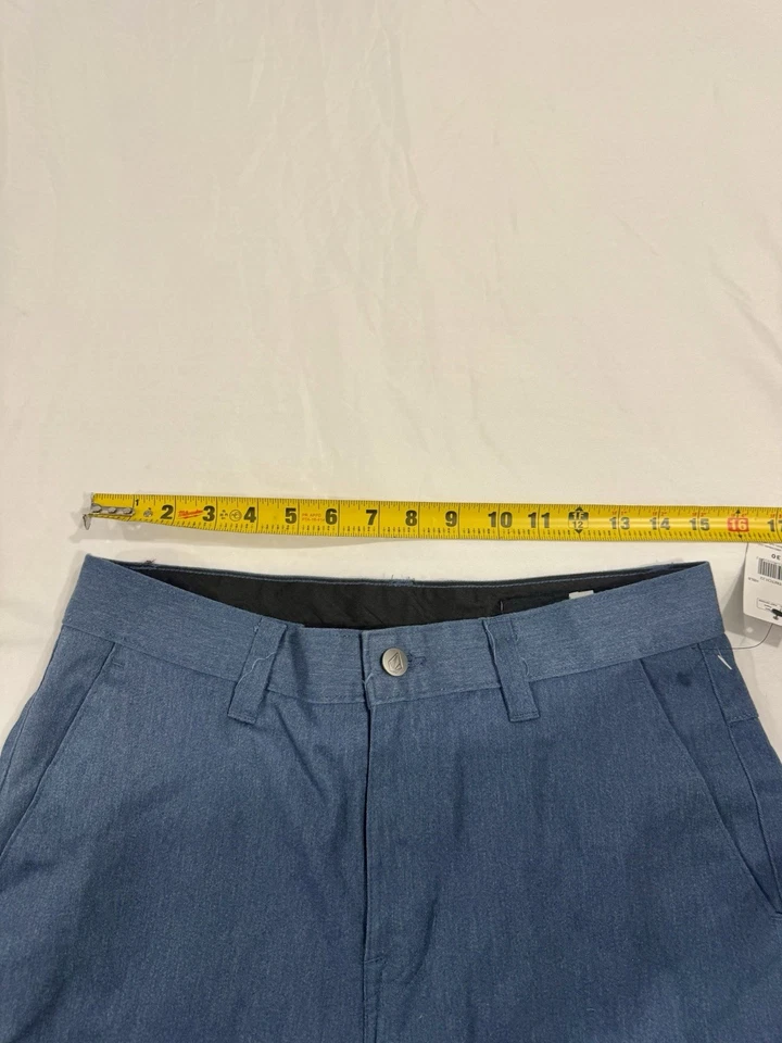 NWT Volcom VMonty Stretch 22 Navy Blue Flat Front Shorts Mens Size 30 - Image 3 of 4