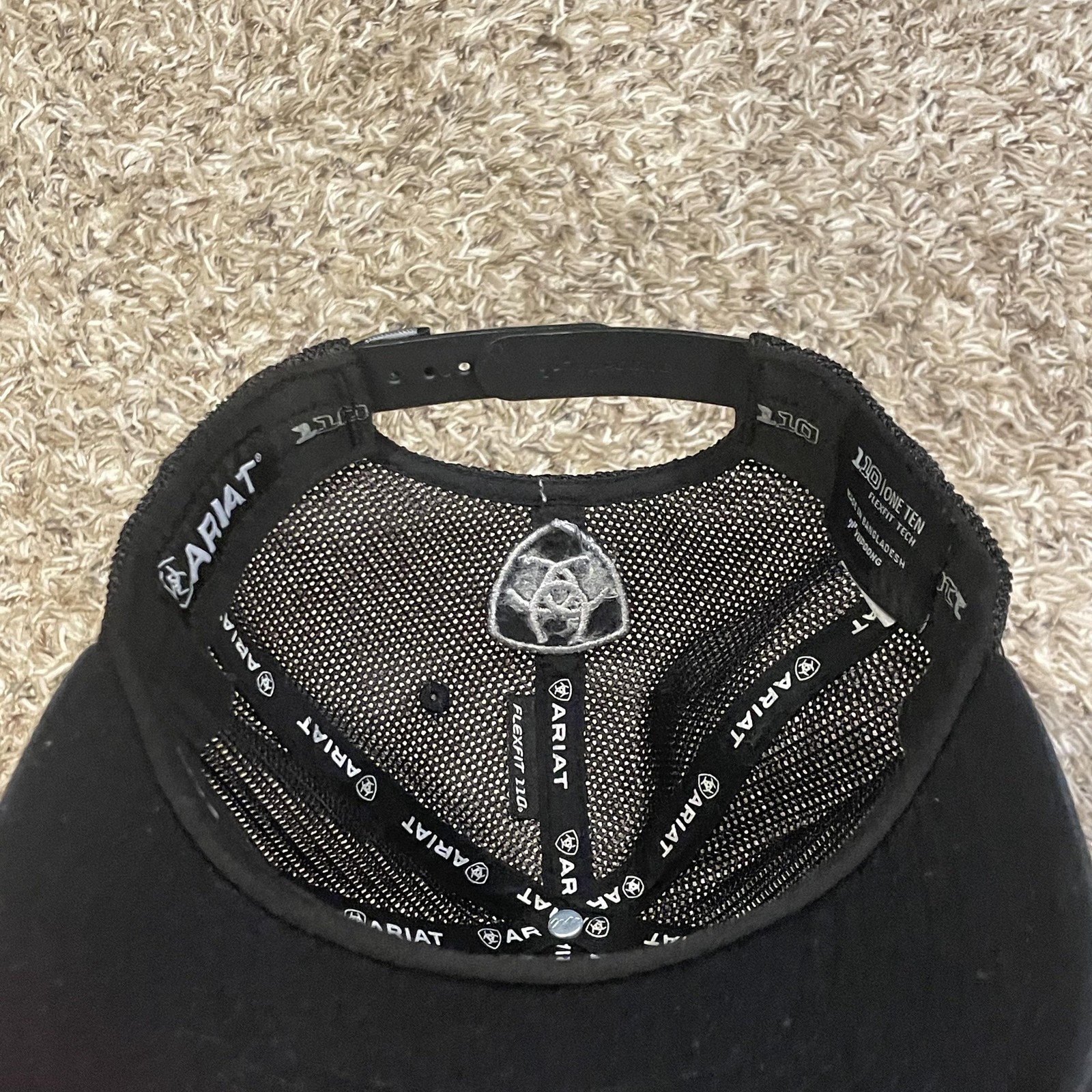 Ariat Aztec Pattern Mesh Trucker Hat Snap Back Bl… - image 11