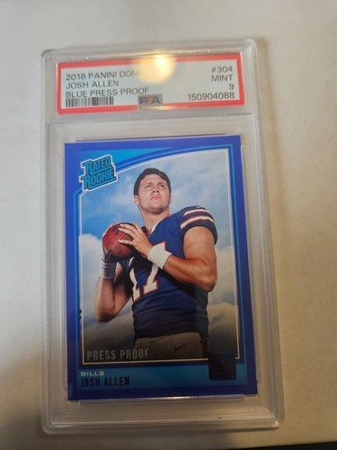 2018 Donruss Josh Allen Blue Press Proof